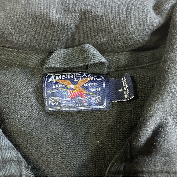 VINTAGE American Living Half-Zip Pullover Sweater Size Large - Picture 10 of 10